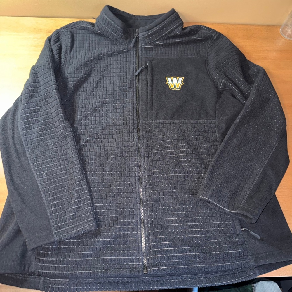 Charles River Wawasee Community Schools Fleece Jacket Womens 3XL Black Full Zip
